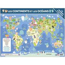 SOUS-MAIN - CONTINENTS ET LES OCEANS / PAYS DU MONDE
