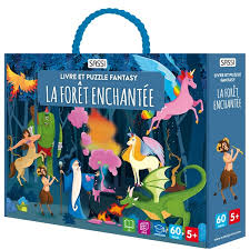 FORET ENCHANTEE - COFFRET LIVRE ET PUZZLE FANTASY